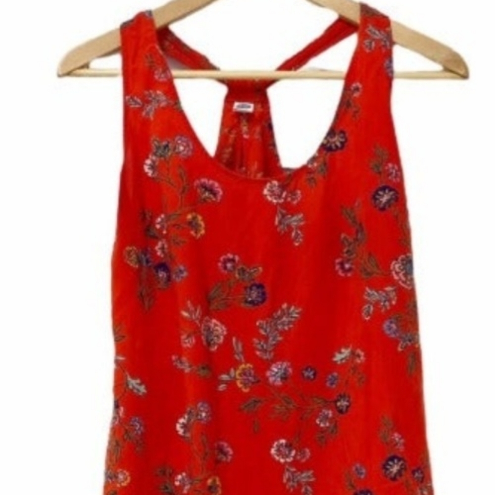 Old Navy Red Floral Dress
